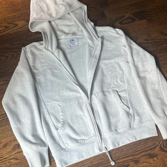Athleta Girl Gray Fleece Jacket - Picture 4 of 4